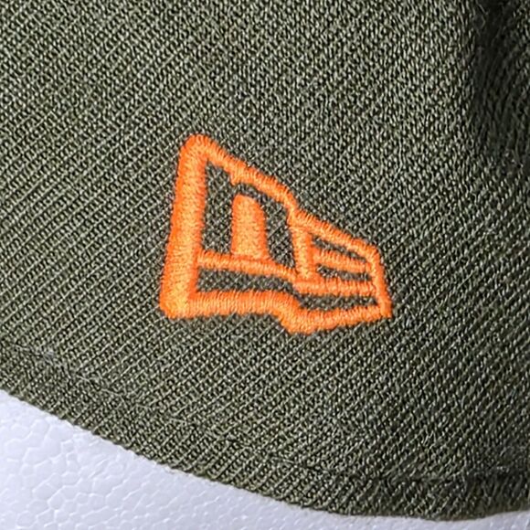 NEW Hunter Style CHICAGO BULLS Green Camo Orange Highlights Snapback Hat NewEra - Picture 13 of 13